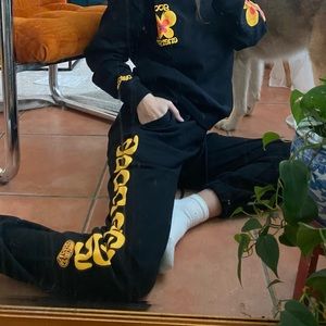 Good Energy butterfly drawstring Sweatpants matching sweatshirt available